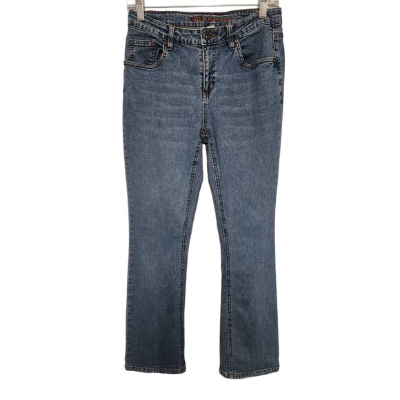 Cato Premium Size 6 Womens Denim Blue Jean Pants Straight Leg Everyday - Picture 1 of 11